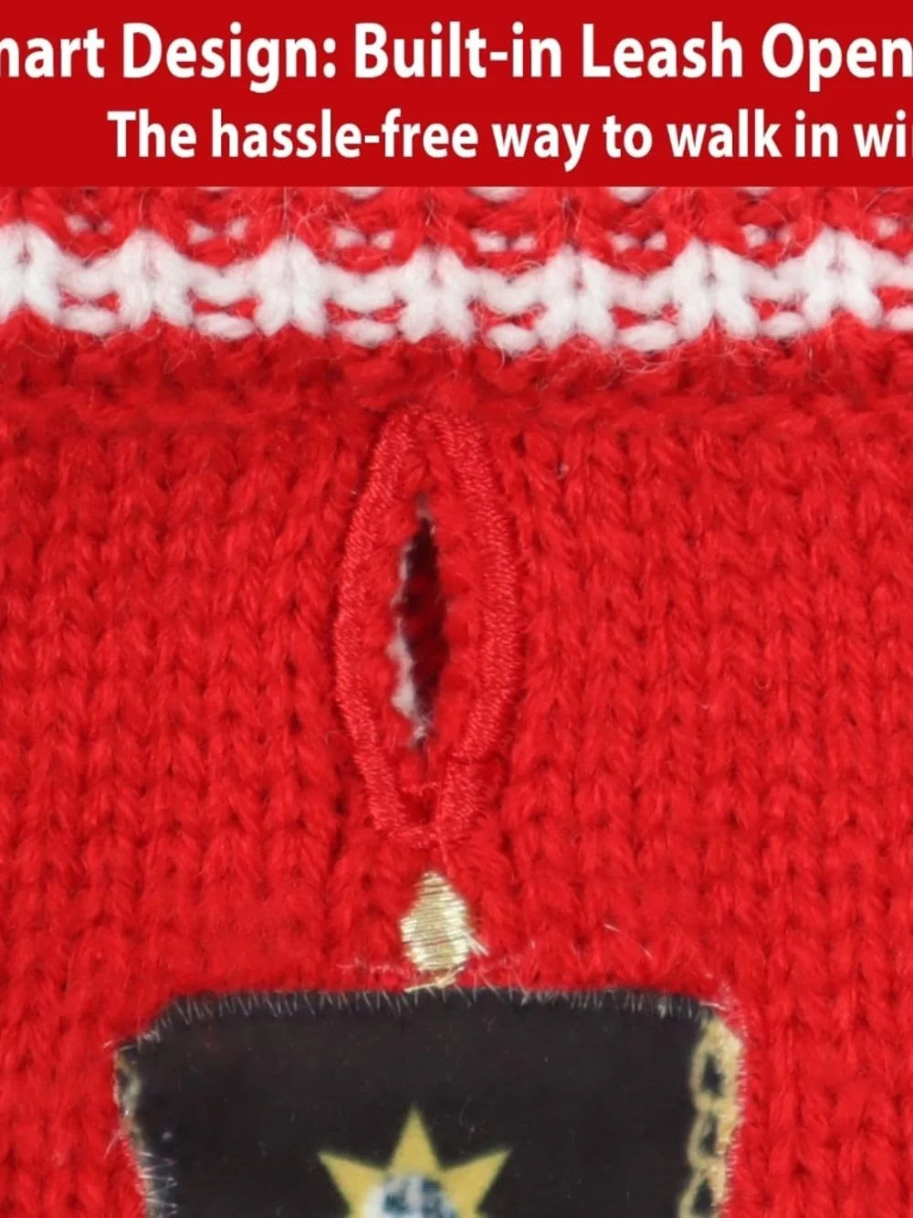 Nutcracker Dog Christmas Sweater Medium Warm Knit Puppy Jumper NWOT
